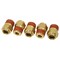 Mytee Products DOT Male Connector Brass Push-Lock Air Brake Fitting 1/2 in Tube OD x 1/2 in NPT (Set of 5pcs) MP-ABF-ST1212 - alternate 8