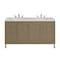 James Martin Vanities Chicago 60'' D Vanity, Walnut Whisper, w/ Jasmine Pearl Silestone Top w/FreePower Wireless Charger 503-V60D-WLW-FEJP - alternate 1