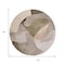Homeroots 8' Taupe And Beige Round Abstract Washable Indoor Outdoor Area Rug 630461 - alternate 5