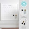 Martha Stewart Everette 18in. x 18in. Magnetic Calendar Dry Erase Board w/Wht Frame, w/Dry Erase Mrkr and 2 Mgnts BR-PM-MWP-4545-WT-MS - alternate 10