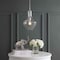 Jonathan Y Watts 10.5" 1-Light Mid-Century Modern Iron/Glass LED Pendant, Chrome/Clear JYL6400A - alternate 14