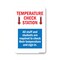 Signmission Public Safety Sign, Temperature Check Station, 24in X 18in Decal, OS-NS-D-1824-25434 OS-NS-D-1824-25434 - alternate 1