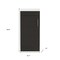 Homeroots 16" Black And Silver Wood Freestanding Bathroom Vanity With White Sink 543633 - alternate 6