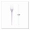 Eco-Products Plantware CPLA Cutlery, Individually Wrapped, Fork, Plastic, White, 1000PK EP-S017-W - alternate 9