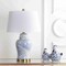 Jonathan Y Wallace 26" Ceramic LED Table Lamp, Blue/White JYL3010A - alternate 9