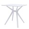 Homeroots 28" White Heavy Duty Plastic Trestle Base Dining Table 555198 - alternate 6