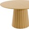 Homeroots 52" Brown Solid Wood Pedestal Base Round Top Dining Table 721012 - alternate 5