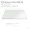 Fab Glass And Mirror 34in in Square 3/8in Thick Pencil Polish Tempered Radius Corners Glass Table Top, Clear (34SQ 34SQR10THPETE-R - alternate 1