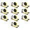 Mytee Products 2in x 50ft Ratchet Tie-Downs with Flat Hooks for Flatbed Yellow 10,000 lbs BS, 10PK RS250x10 - alternate 1