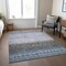 Homeroots 3' X 5' Blue Gray And Charcoal Southwestern Washable Indoor Outdoor Area Rug 605127 - alternate 9
