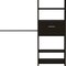 Homeroots 118" Black Manufactured Wood Organizer 478430 - alternate 5