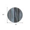 Homeroots 8' Blue Gray And Charcoal Round Botanical Leaves Washable Indoor Outdoor Area Rug 581938 - alternate 6