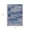 Homeroots 8' X 10' Navy Blue And Ivory Abstract Washable Indoor Outdoor Area Rug 630930 - alternate 7