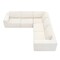 Homeroots 116" Beige Fabric Modular Sleeper Sofa 568303 - alternate 1