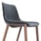 Homeroots Set of Two 30" Black And Brown Faux Leather And Steel Bar Height Bar Chairs 555686 - alternate 9