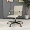 Leisuremod Harris Faux Leather Office Chair - Mid-Back Ergonomic Swivel Desk Chair, Iron Base HOBL19TL - alternate 10