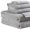 Homeroots Set of Six Light Gray Cotton Quick Dry Terry Cloth Towels, 6PK 700349 - alternate 4