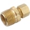 Anderson Metals Compression Fitting, Connector, Lead-Free Brass, 1/8 Compression x 1/8-In. MPT 750068-0202 - alternate 3