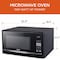 Commercial Chef 1.4 Cu.Ft.Countertop Microwave Oven, 1100 Watts, Small Compact Size, 10 Power Levels, Black CHM14110B6C - alternate 7