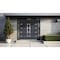 Vdomdoors Metal Double Doors Deux 1105 Gray Graphite Mirrored Glass 2 Sidelights and Top Transom Entry Modern DEUX1105DEXD-GRE-W14+72+14xH80+12-LH-I - alternate 4