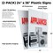 Signmission Appliances, Plastic Signs Only 24 Inch x 36 Inch, Corrugated Plastic, 2PK CSB-2436-2PACK-Appliances - alternate 2