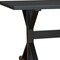 Homeroots 48" Black Solid Wood Trestle Base Dining Table 517855 - alternate 5