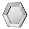Homeroots 18" Hexagon Wall Mounted Vintage Style Glass Frame Accent Mirror 484980 - alternate 1