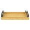 Homeroots Set of Two Light Brown Faux Wicker Rectangular Serving Trays 713548 - alternate 10