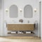 James Martin Vanities Allamari 72" Double Vanity, Dune Mist w/ Single Hole 3 CM White Zeus Silestone Top D640-V72-DMS-3WZ - alternate 10