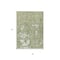 Homeroots 3' X 5' Sage And Ivory Abstract Washable Indoor Outdoor Area Rug 612701 - alternate 9