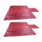 Mytee Products Flatbed Truck Tarps Combination 18oz/14oz Lumber Tarp 24x27 (8 ft Drop) - Red, 2PK CLT-REDx2 - alternate 1