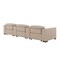 Homeroots 136" Beige Top Grain Leather Reclining USB Sofa And Storage 720312 - alternate 10