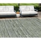 Homeroots 10' X 14' Olive Green And Gray Striped Washable Indoor Outdoor Area Rug 587919 - alternate 1