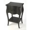 Homeroots 28" Black One Drawer Nightstand 388903 - alternate 1
