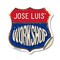 Signmission Jose Luis's Workshop, 18 Inch X 18 Inch, Vinyl Decal SHI-D-18-489-JOSE LUIS - alternate 1