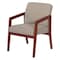 Office Star Products Cherry Finish Visitor's Chair with Couture Thimble Memory Foam Seat WD587-K054 - alternate 9