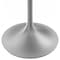 Leisuremod Square 36.41 in W, 29.34 in L, Resin/Stainless Steel, White VT20BS-S36WMR - alternate 6