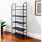 Homeroots 64" Black Metal Five Tier Bookcase 469090 - alternate 6