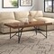 Homeroots 50" Brown And Black Solid Wood And Metal Coffee Table 524169 - alternate 6