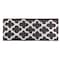 Lavish Home Bathroom Rug Long Non Slip Bath Mat with Trellis Pattern Extra Soft Absorbent Cotton Bath Mat Runner 67-0029-CH - alternate 1