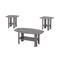 Homeroots Set of Three 36" Gray Coffee Table With Shelf, 3PK 366080 - alternate 5