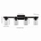 Jonathan Y Bungalow 32" 4-Light Iron/Seeded Glass Rustic Farmhouse LED Vanity Light, Oil Rubbed Bronze JYL7510A - alternate 15