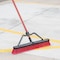 Libman Push Broom, 3 in L Trim, PET Bristle, 62-1/2 in L, Lock Screw, Steel Handle, Black/Red 823 - alternate 3