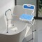 Vevor Sliding Shower Chair Tub Transfer Bench with Swivel Seat and Backrest 400lbs FBL650329 - alternate 8
