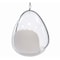 Homeroots 27" White Faux Leather Balloon Chair 520656 - alternate 9
