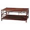 Bali & Pari Sebalio Marbled Tortoise Natural Rattan Coffee Table 259-14304-ZORO - alternate 1