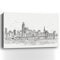 Homeroots Monochrome City Skyline Sketch Unframed Print Wall Art 399076 - alternate 1