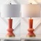 Jonathan Y Ziggy 27" Contemporary Glam Ceramic/Iron LED Table Lamp, Coral/Gold Painting JYL6607B - alternate 12