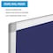 Mastervision Blue Felt Bulletin Board, 36" X 48", Aluminum Frame FA05439214 - alternate 11