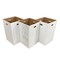 Alp Square Cardboard Disposable Can, White, Corrugated Cardboard, 38, 10 PK ALP-C-42G-10PK - alternate 1